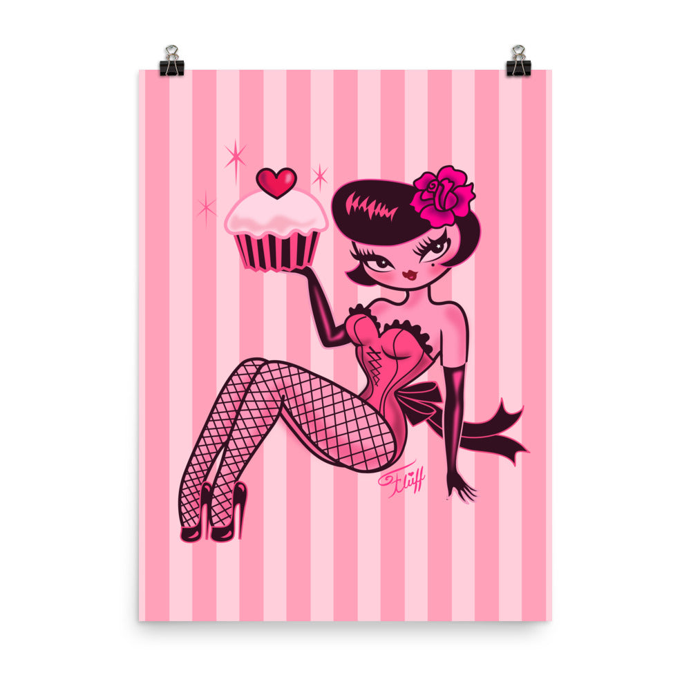 Cupcake Girl • Art Print