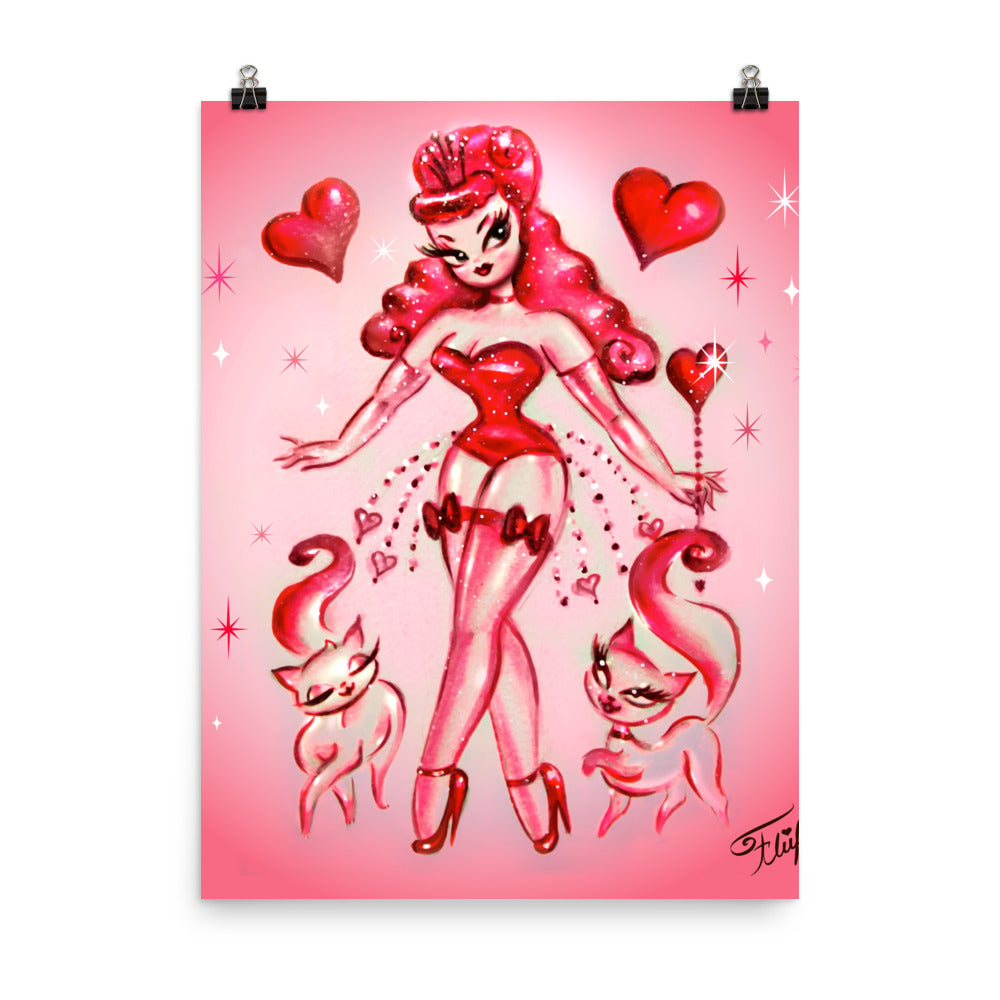 Little Queen of Hearts • Art Print
