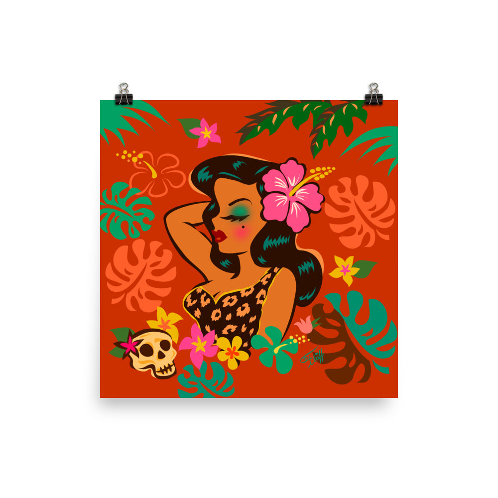 Tiki Temptress - Tropical Doll • Art Print