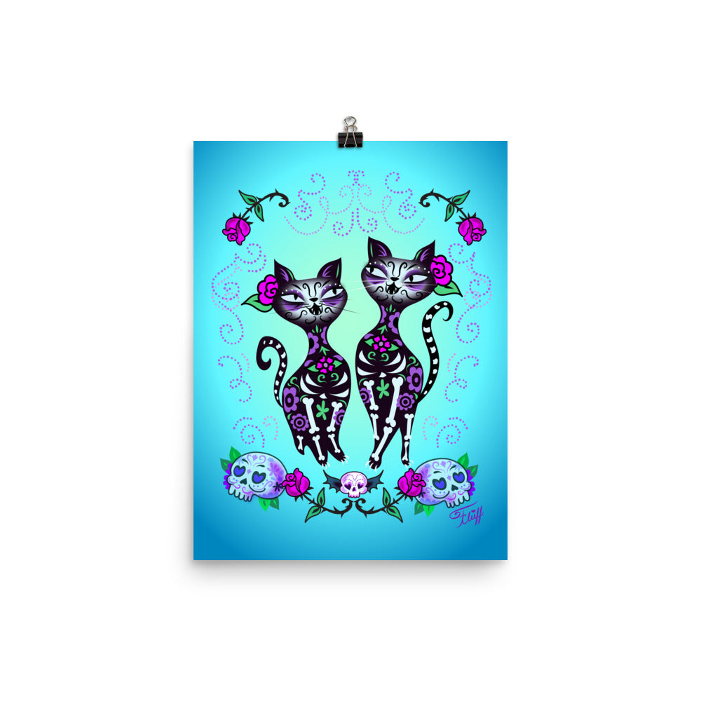 Sugar Skull Cats • Art Print