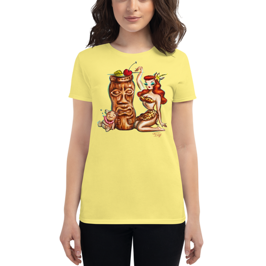 Tiki Mug Girl • Women's Tee