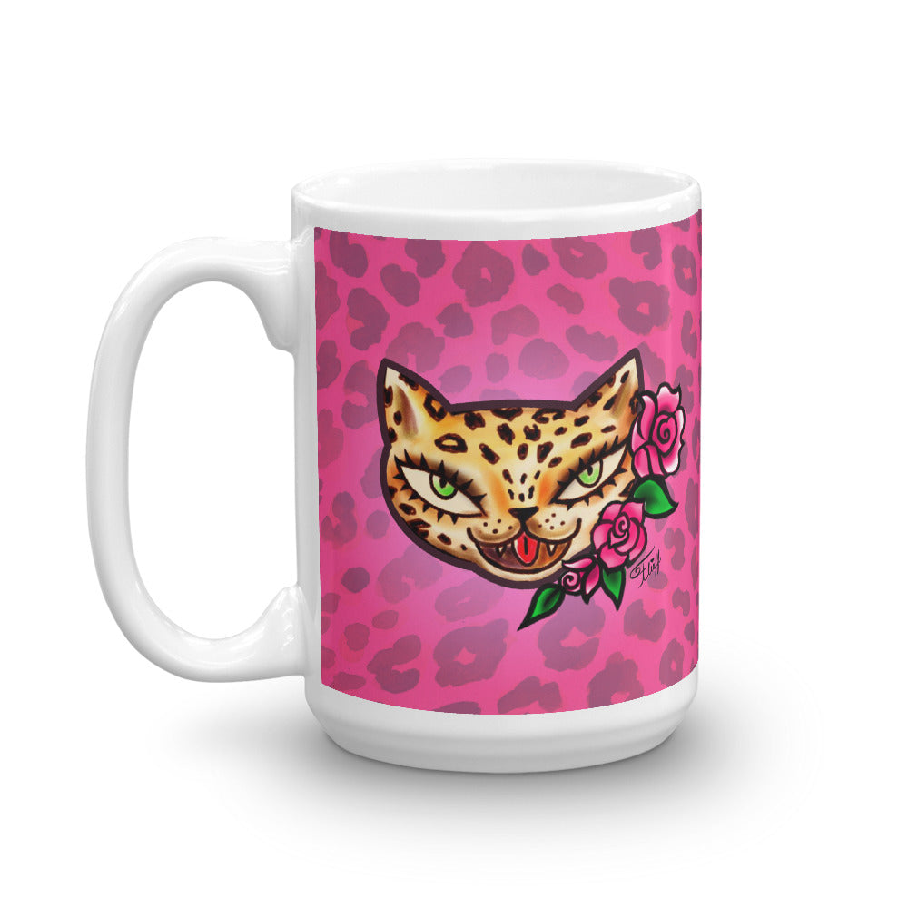 Leopard Kitty • Mug