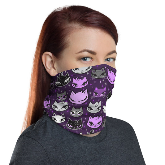 Billy Cats Purple • Neck Gaiter Face Mask