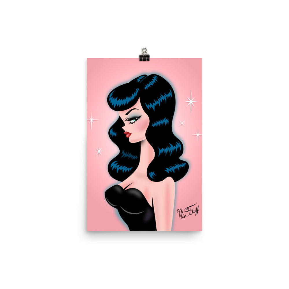 Rockabilly Doll Violet • Art Print