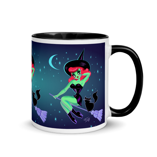 Cute Pinup Witch • Mug