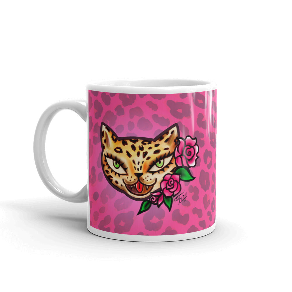 Leopard Kitty • Mug