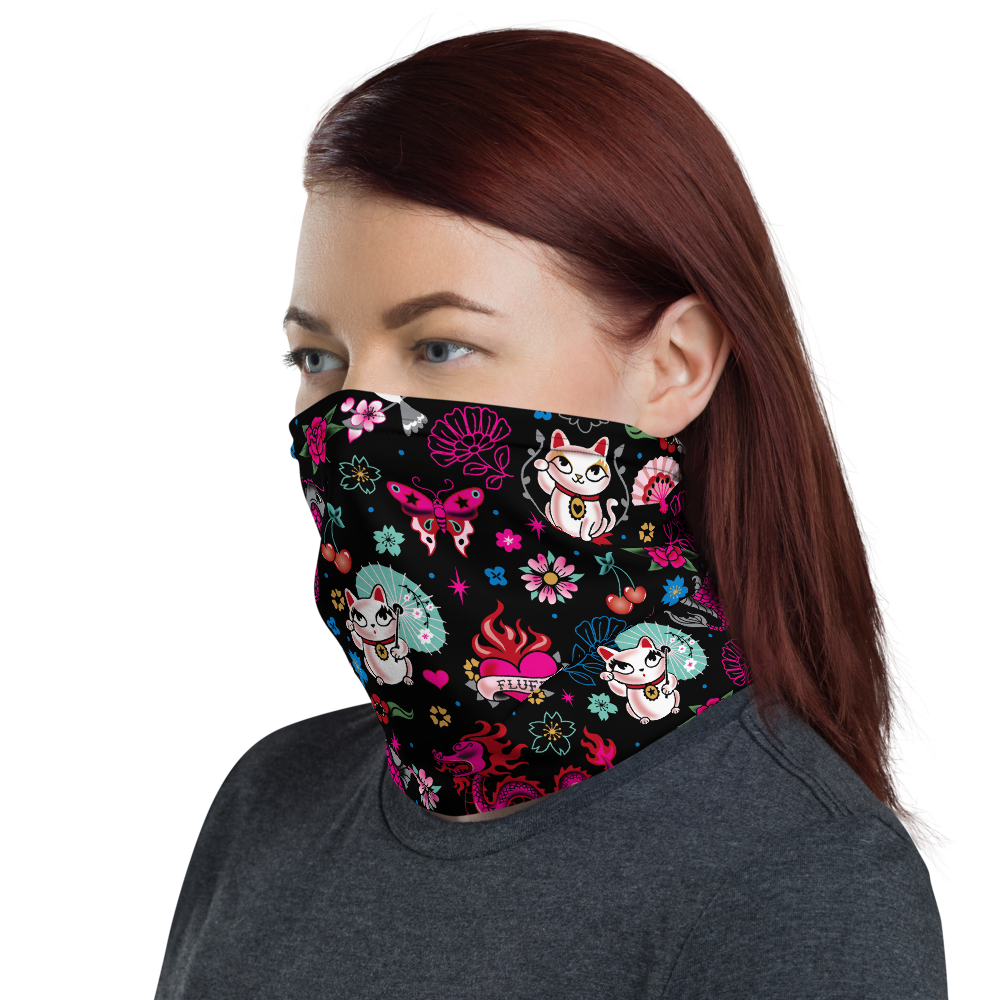 Lucky Kitty • Neck Gaiter Face Mask