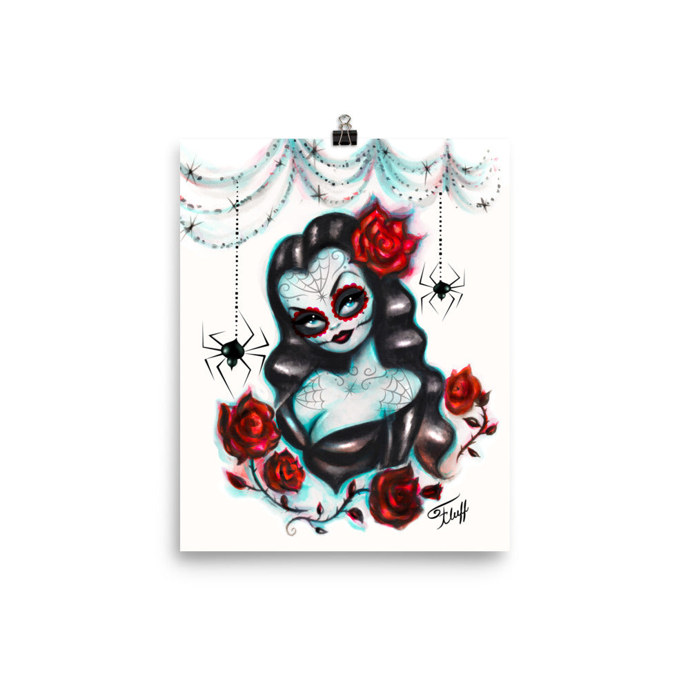 Vampire Vixen with Roses • Art Print