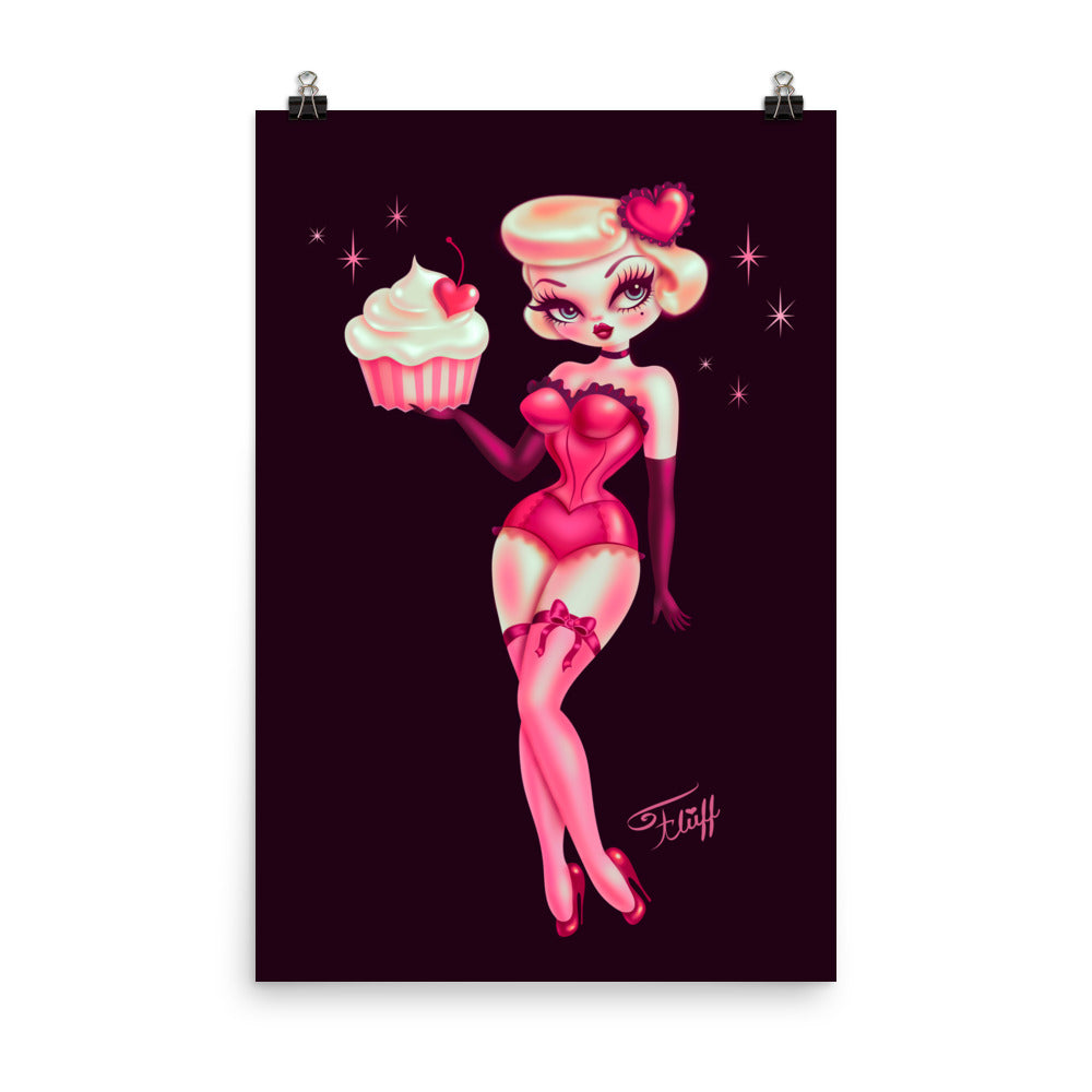 Sweetheart Cupcake Doll • Art Print