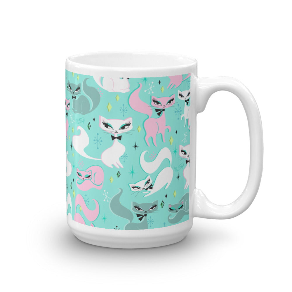 Swanky Kittens on Mint • Mug