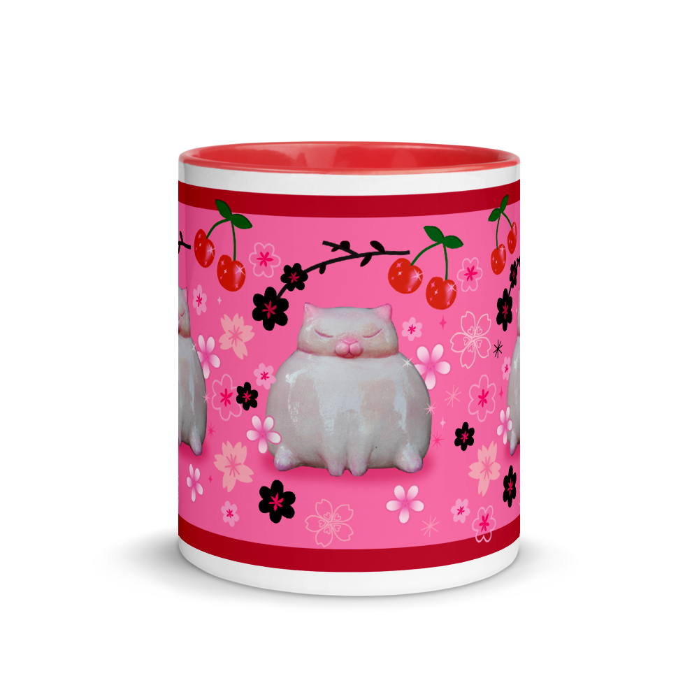 Sumo Kitty on Pink • Mug