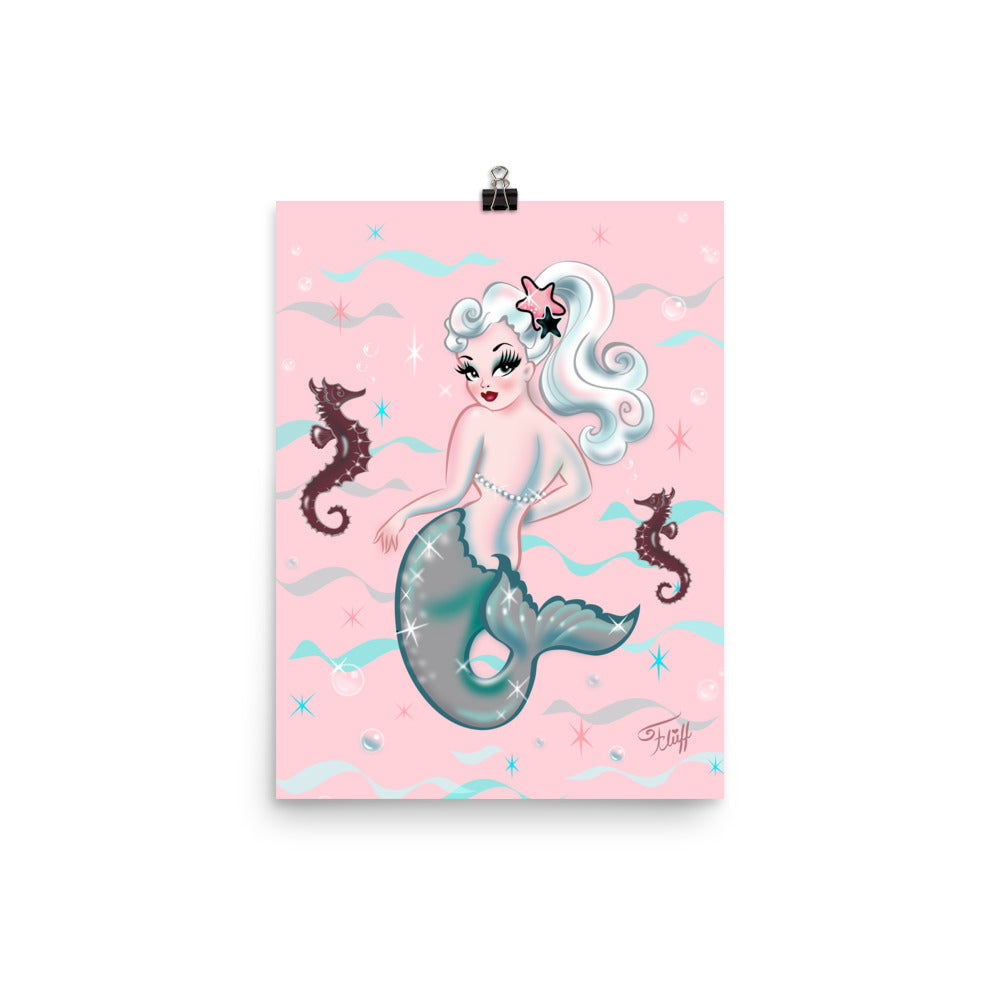 Pearla on Pink• Art Print