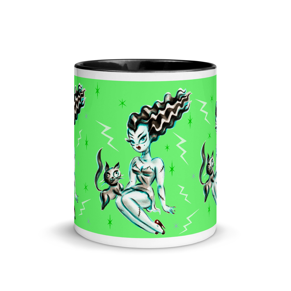 Bride of Frankenstein with Igor Kitty • Mug