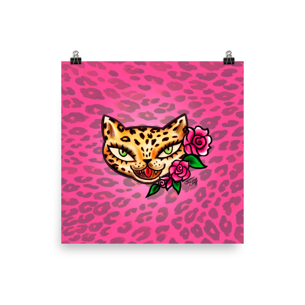 Leopard Kitty • Art Print