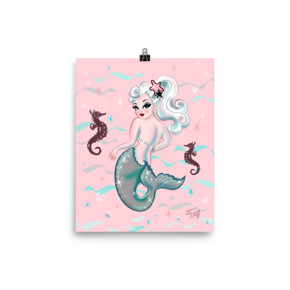Pearla on Pink• Art Print