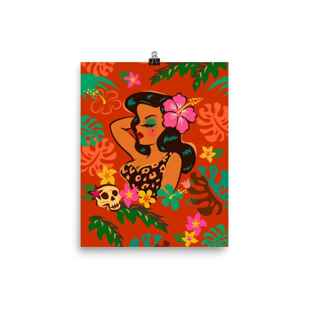 Tiki Temptress - Tropical Doll • Art Print