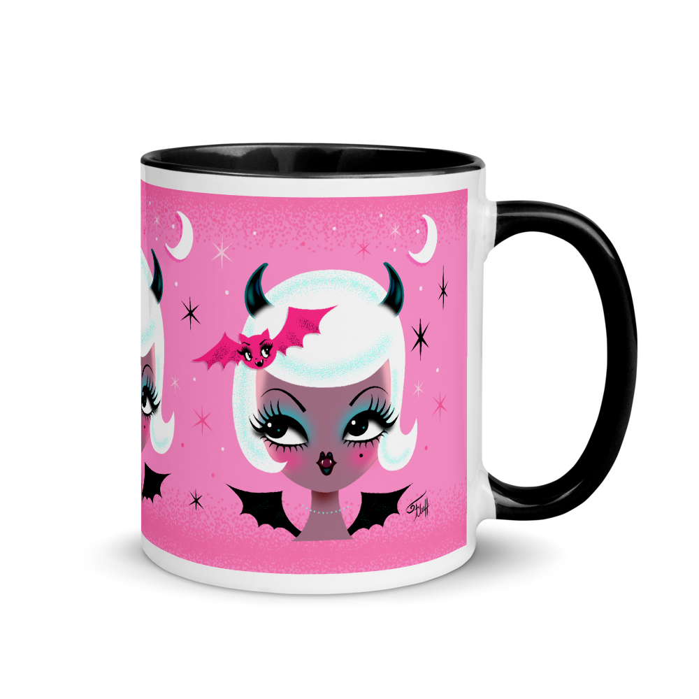 Vampire Dolly with Cute Bat • Mug