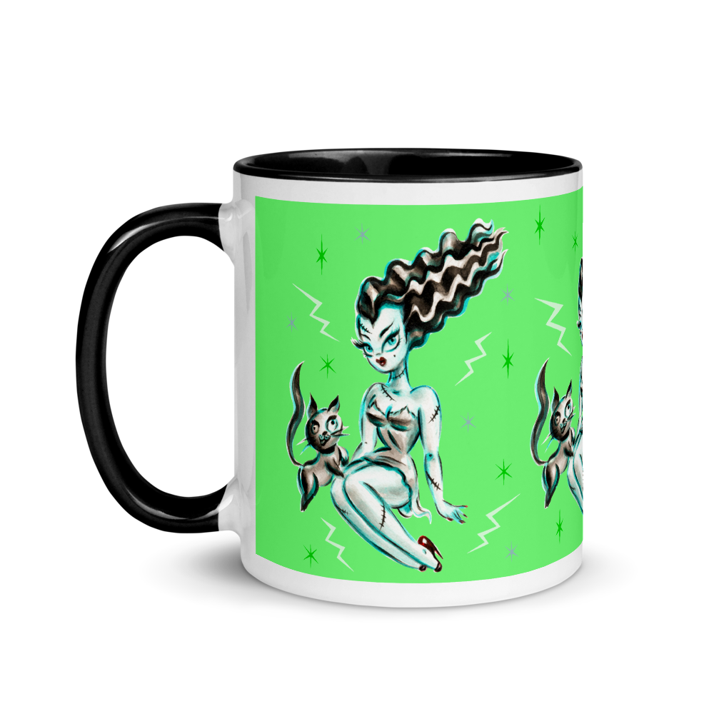 Bride of Frankenstein with Igor Kitty • Mug