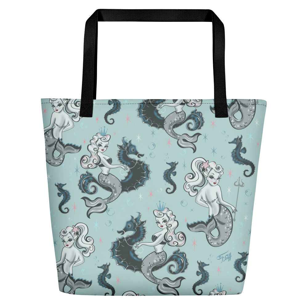 Pearla on Sea Foam • Beach Bag