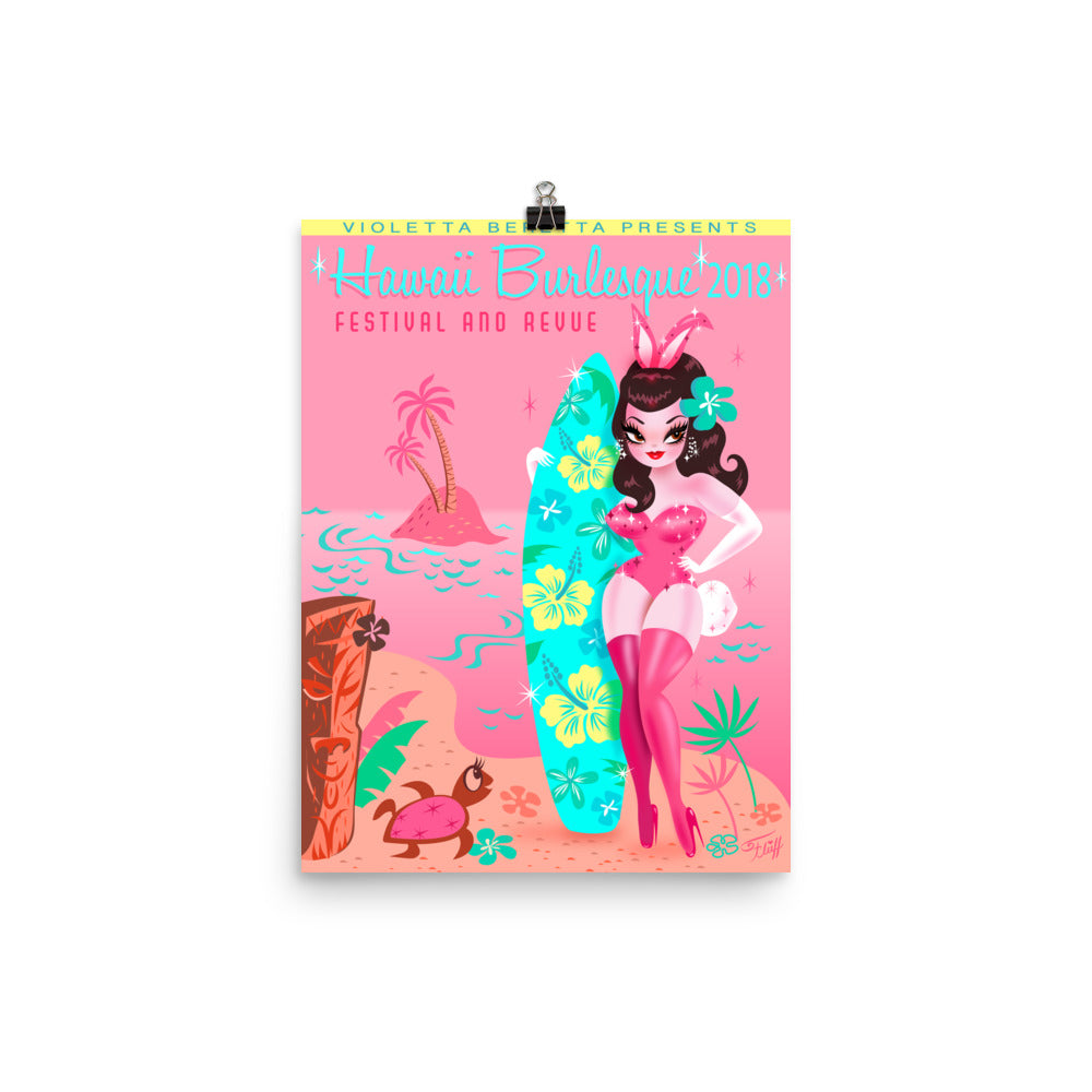 The Hawaii Burlesque Festival 2018 • Art Print