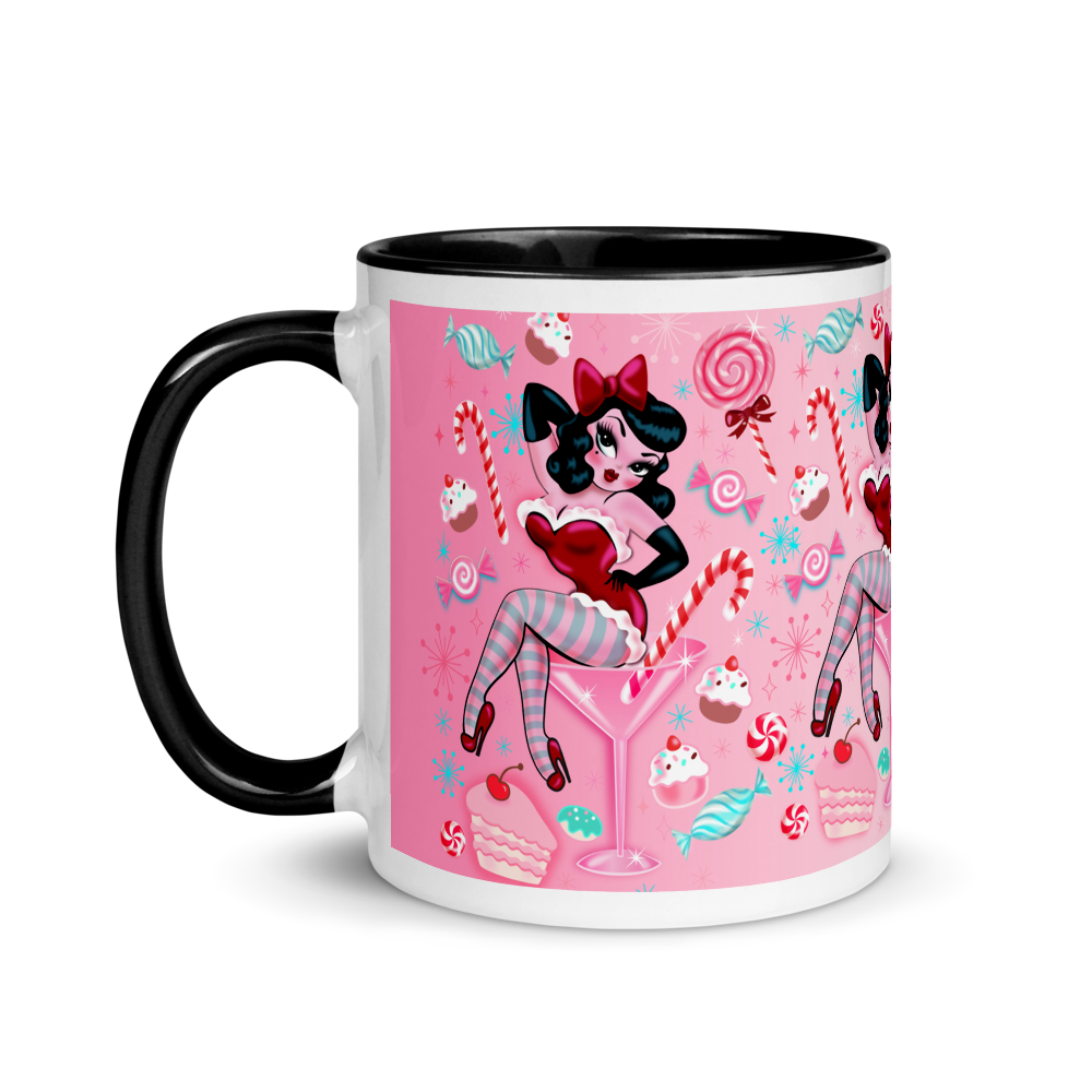 Candy Cane Martini Girl • Mug