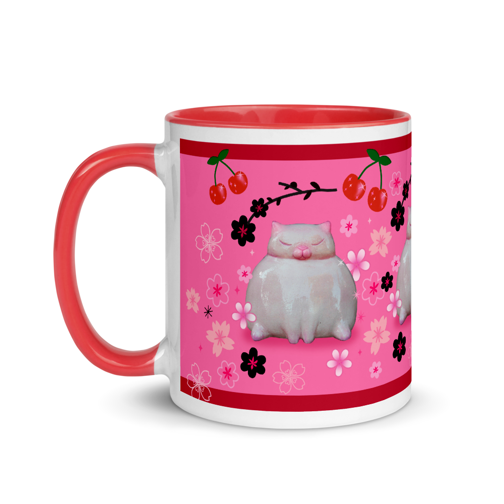 Sumo Kitty on Pink • Mug