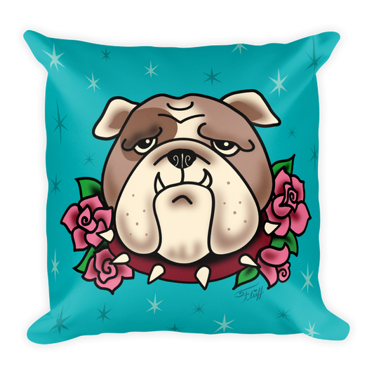Boris Bulldog • Square Pillow
