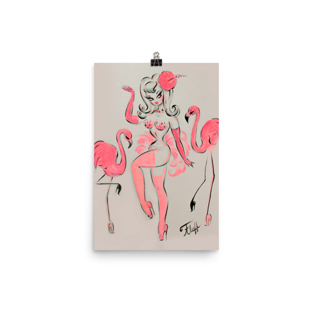 Flamingo Showgirl • Art Print