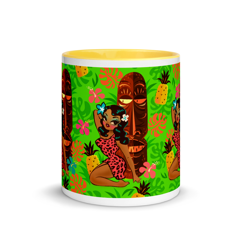 Tiki Temptress in Pink Leopard Print • Mug