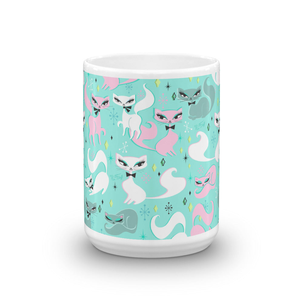 Swanky Kittens on Mint • Mug