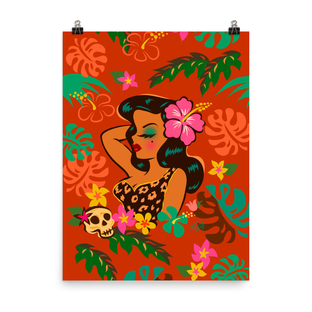 Tiki Temptress - Tropical Doll • Art Print