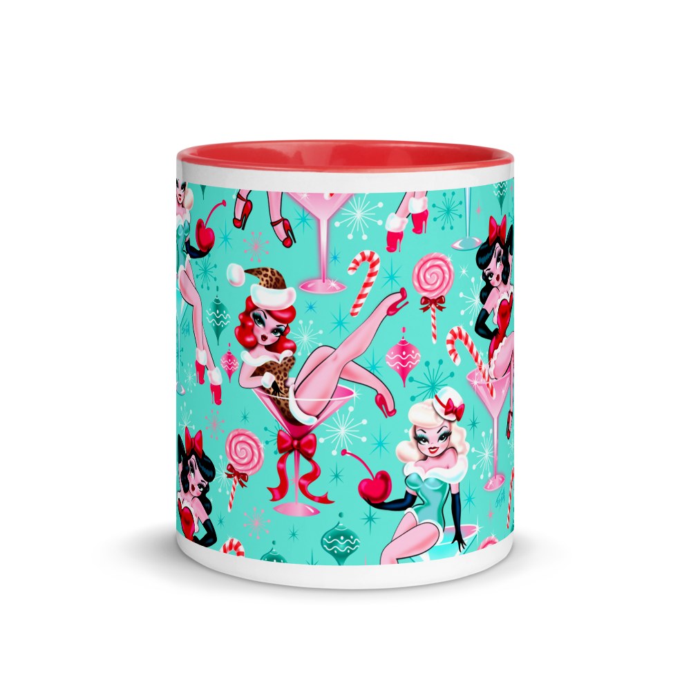 Christmas Candy Martini Pinup Girls • Mug