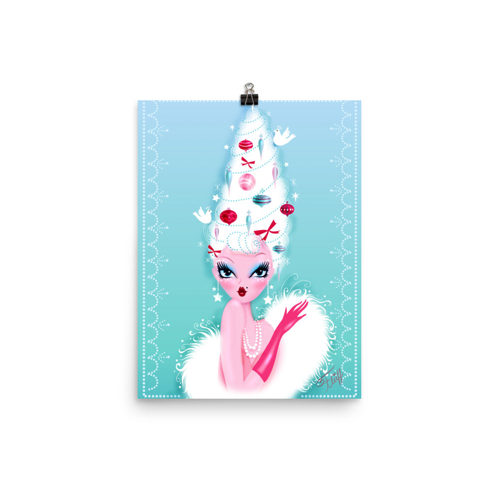 Christmas Coiffure • Art Print