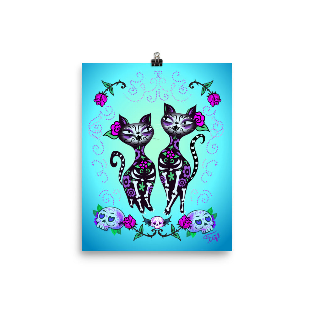 Sugar Skull Cats • Art Print