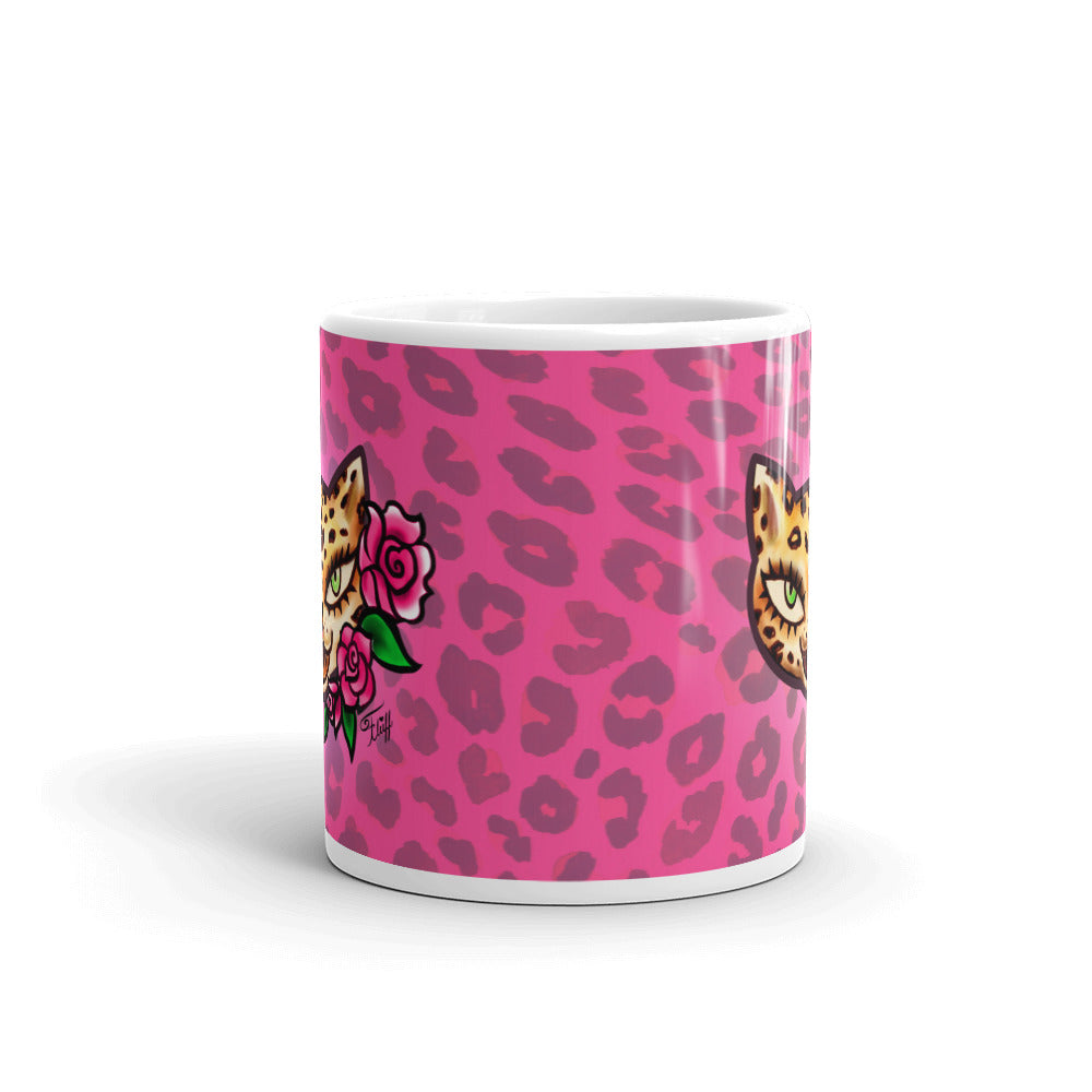 Leopard Kitty • Mug