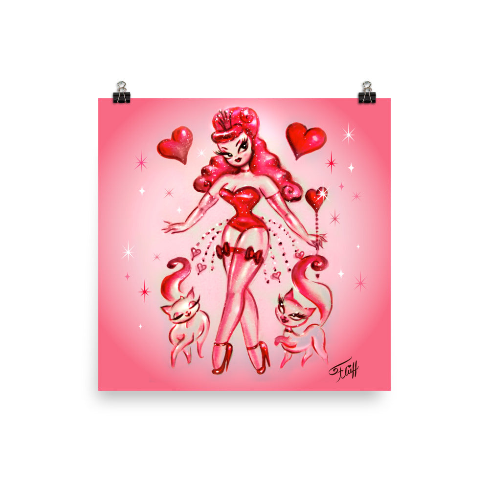 Little Queen of Hearts • Art Print