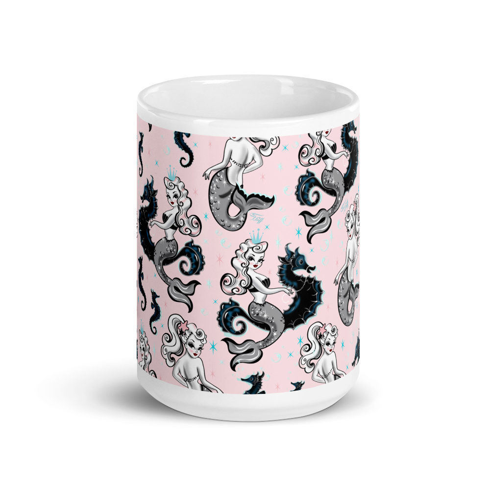 Pearla on Pink • Mug 15 oz