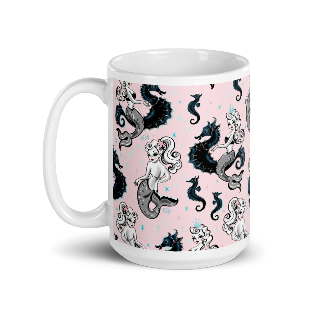 Pearla on Pink • Mug 15 oz