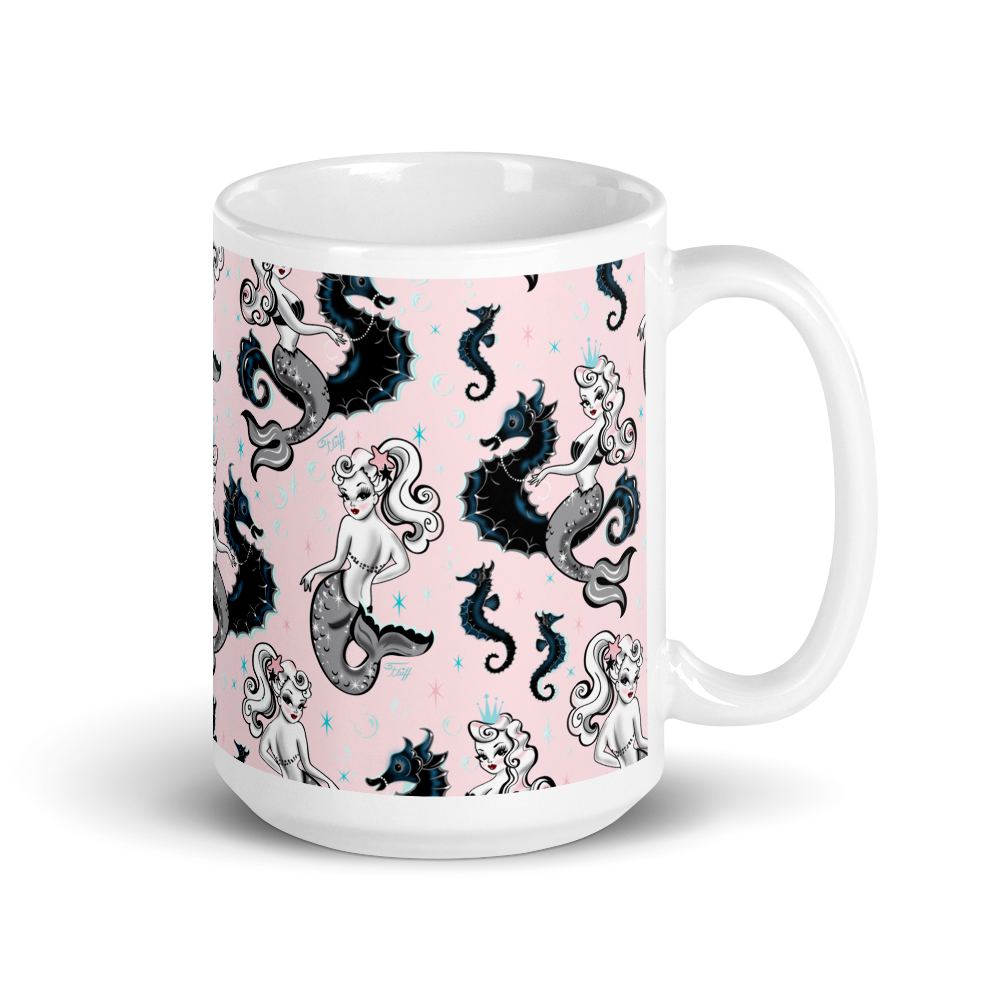 Pearla on Pink • Mug 15 oz