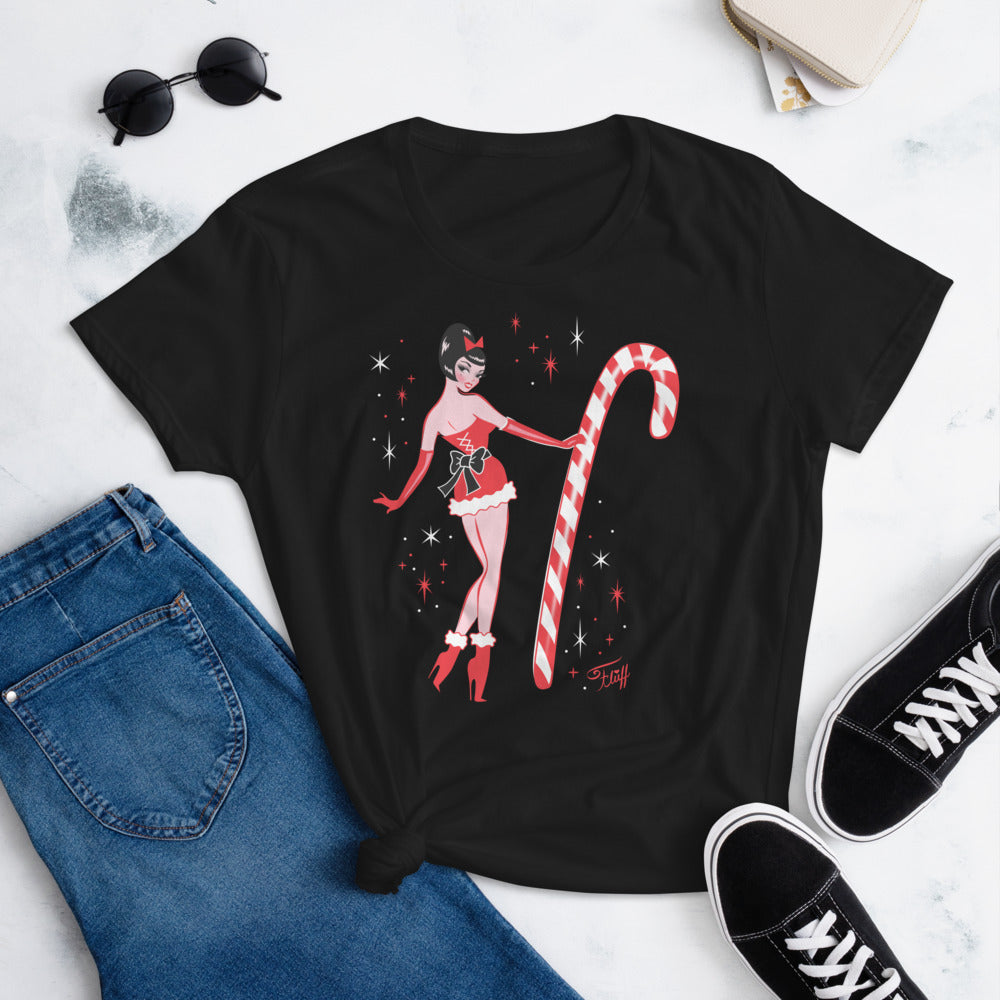 Candy Cane Girl • Women's T-Shirt