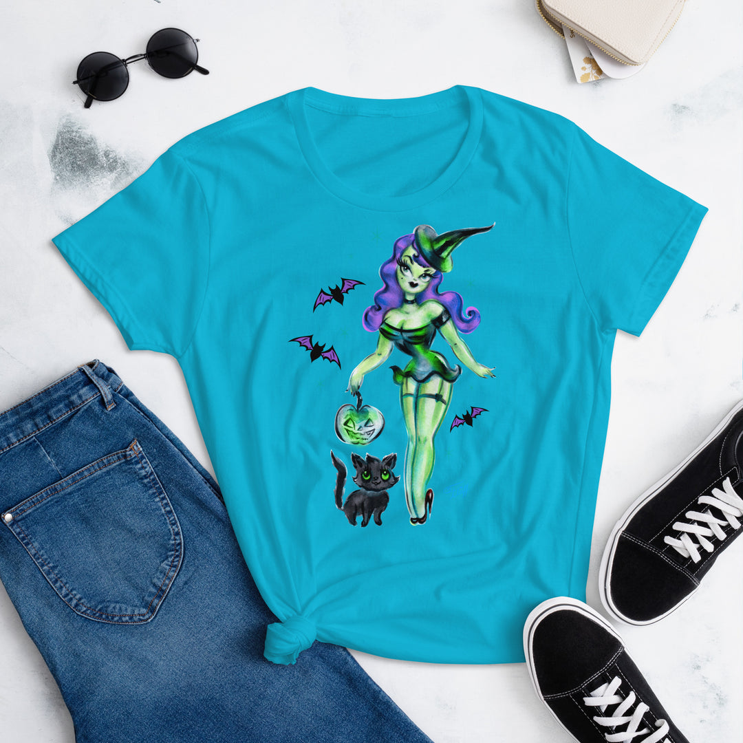 Cute Pinup Witch • Women's Relaxed Fit T-Shirt