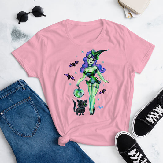Cute Pinup Witch • Women's Relaxed Fit T-Shirt
