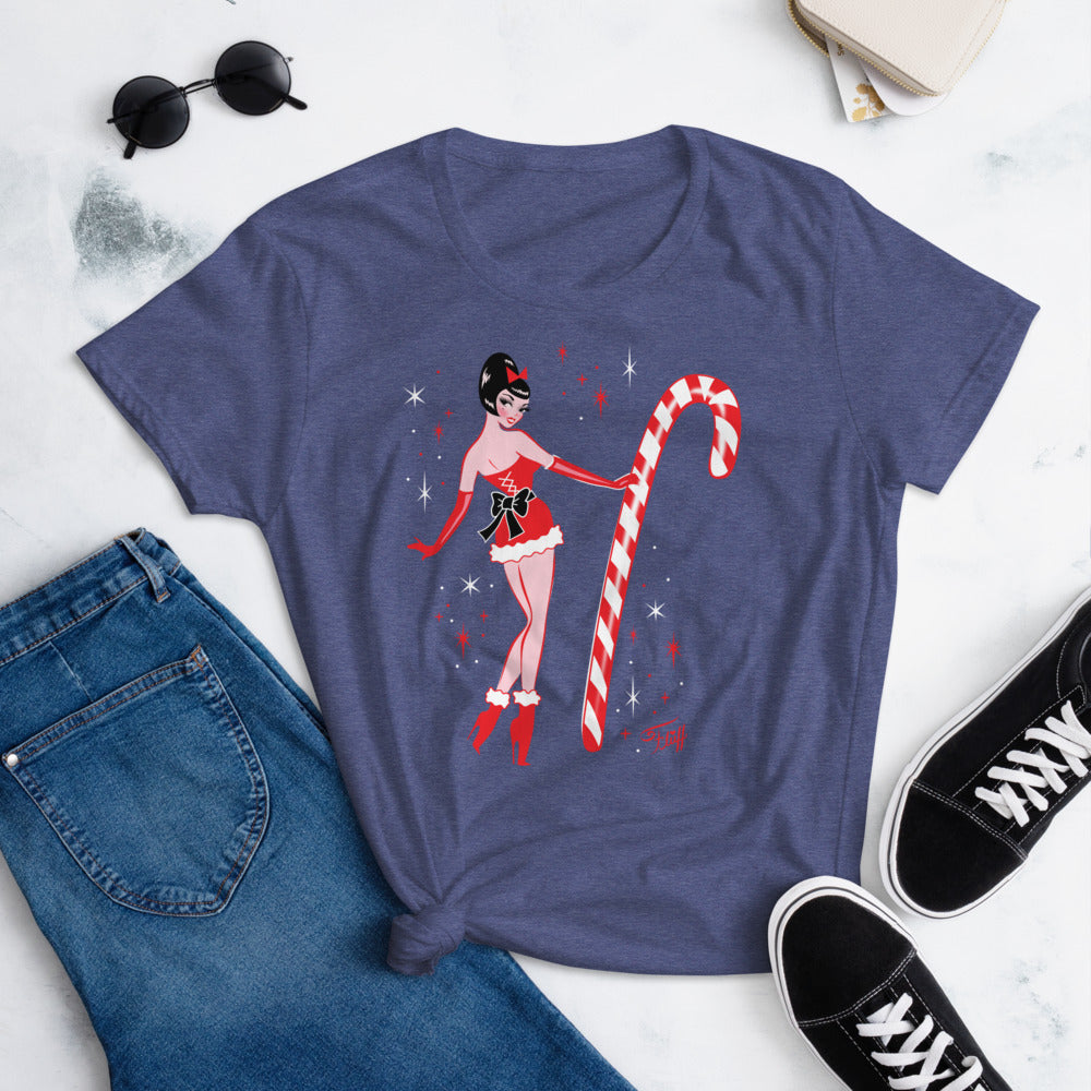 Candy Cane Girl • Women's T-Shirt